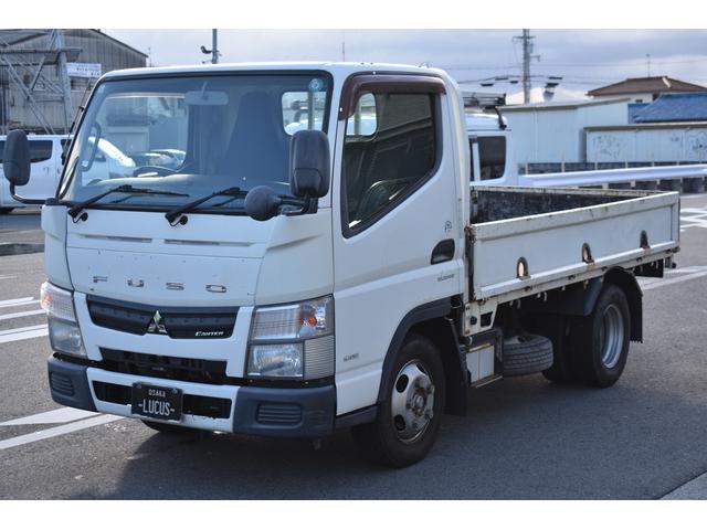 キャンター 全低床　積載２０００ｋｇ　荷台鉄板架装　ＡＴ　ＥＴＣ　車両総重量４３４５ｋｇ　ロープ穴　長さ４６９ｃｍ　幅１６９ｃｍ　高さ１９９ｃｍ　ダブルタイヤ（4枚目）