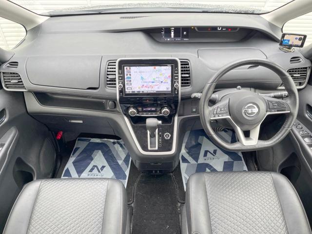 セレナ ハイウェイスター　ＶセレクションＩＩ　純正９インチナビ　純正１０インチフリップダウンモニター　ハンズフリー両側電動スライドドア　エマージェンシーブレーキ　バックカメラ　ＥＴＣ　Ｂｌｕｅｔｏｏｔｈ　ＬＥＤヘッドライト（2枚目）