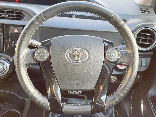 アクア G G’s 純正ナビ クルーズコントロール バックカメラ ETC Bluetooth LEDヘッド&LEDフォグライト 純正17インチアルミホイール スマートエントリー シートヒーター(11枚目)