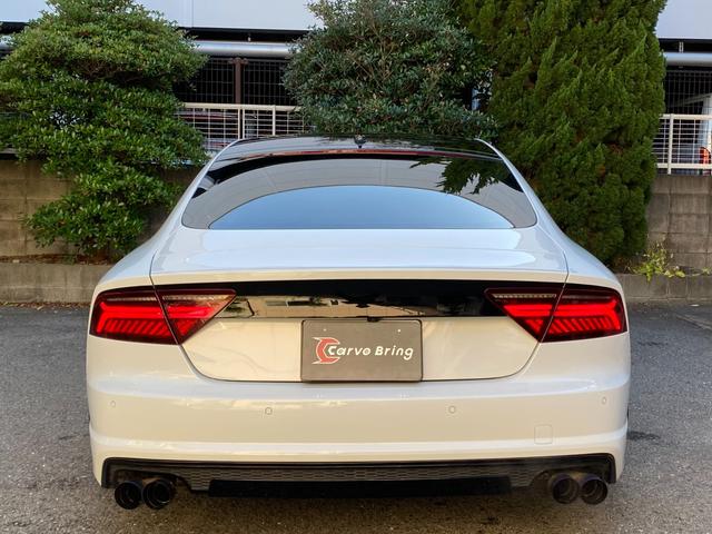 A7スポーツバック 2.0TFSIクワトロ 後期型 黒革 HDDナビ/DTV/Bカメラ/Bluetooth マトリックスLED 車高調 20AW イエローキャリパー 可変バルブ付/デュアルマフラー パワーテールゲート 可変リアウイング BSM(5枚目)