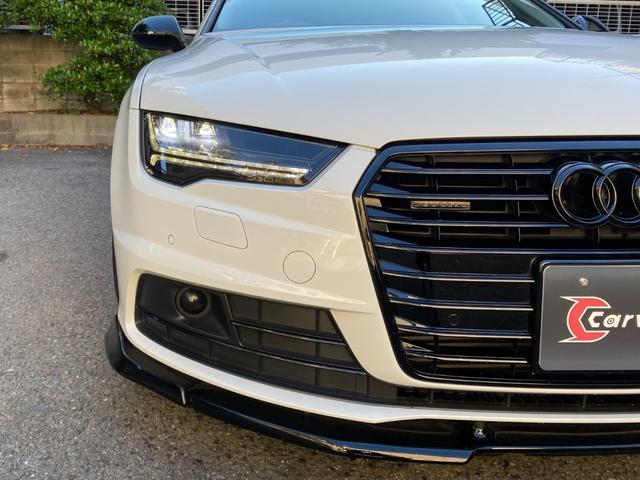 A7スポーツバック 2.0TFSIクワトロ 後期型 黒革 HDDナビ/DTV/Bカメラ/Bluetooth マトリックスLED 車高調 20AW イエローキャリパー 可変バルブ付/デュアルマフラー パワーテールゲート 可変リアウイング BSM(9枚目)