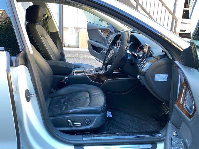 A7スポーツバック 2.0TFSIクワトロ 後期型 黒革 HDDナビ/DTV/Bカメラ/Bluetooth マトリックスLED 車高調 20AW イエローキャリパー 可変バルブ付/デュアルマフラー パワーテールゲート 可変リアウイング BSM(30枚目)