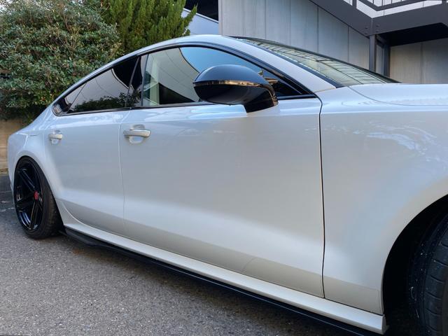 A7スポーツバック 2.0TFSIクワトロ 後期型 黒革 HDDナビ/DTV/Bカメラ/Bluetooth マトリックスLED 車高調 20AW イエローキャリパー 可変バルブ付/デュアルマフラー パワーテールゲート 可変リアウイング BSM(61枚目)