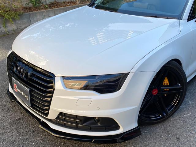 A7スポーツバック 2.0TFSIクワトロ 後期型 黒革 HDDナビ/DTV/Bカメラ/Bluetooth マトリックスLED 車高調 20AW イエローキャリパー 可変バルブ付/デュアルマフラー パワーテールゲート 可変リアウイング BSM(65枚目)