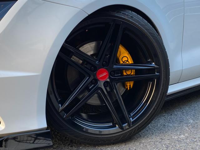 A7スポーツバック 2.0TFSIクワトロ 後期型 黒革 HDDナビ/DTV/Bカメラ/Bluetooth マトリックスLED 車高調 20AW イエローキャリパー 可変バルブ付/デュアルマフラー パワーテールゲート 可変リアウイング BSM(69枚目)