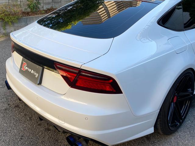 A7スポーツバック 2.0TFSIクワトロ 後期型 黒革 HDDナビ/DTV/Bカメラ/Bluetooth マトリックスLED 車高調 20AW イエローキャリパー 可変バルブ付/デュアルマフラー パワーテールゲート 可変リアウイング BSM(71枚目)