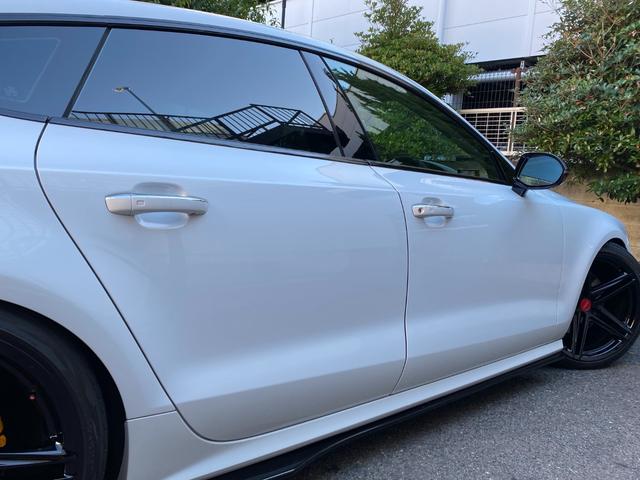 A7スポーツバック 2.0TFSIクワトロ 後期型 黒革 HDDナビ/DTV/Bカメラ/Bluetooth マトリックスLED 車高調 20AW イエローキャリパー 可変バルブ付/デュアルマフラー パワーテールゲート 可変リアウイング BSM(72枚目)