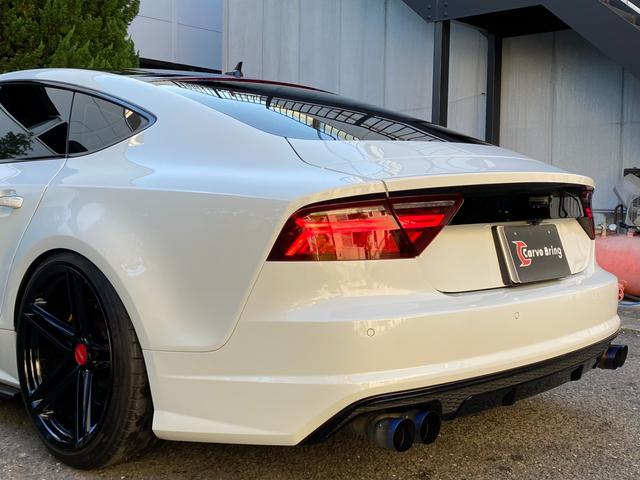 A7スポーツバック 2.0TFSIクワトロ 後期型 黒革 HDDナビ/DTV/Bカメラ/Bluetooth マトリックスLED 車高調 20AW イエローキャリパー 可変バルブ付/デュアルマフラー パワーテールゲート 可変リアウイング BSM(75枚目)