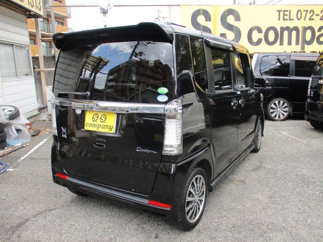 N-BOXカスタム G ターボSSパッケージ 新車ワンオーナ車両 上級グレード ターボ車両 純正フルエアロ 左右両側電動パワースライドドア クルーズコントロール 純正7インチナビ TV Bluetooth バックモニターパドルシフト LED レザ(7枚目)