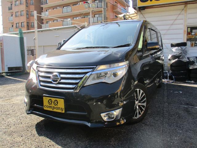 セレナ ハイウェイスターＧ　Ｓ－ＨＶアドバンスドセーフティ　大型８インチＳＤナビゲーション　左右両側電動パワースライドドア　スマートＫＥＹ　ナビＴＶバックモニターＢｌｕｅｔｏｏｔｈ純正フリップダウンモニターＬＥＤヘッドエマージェンシーブレーキＥＴＣ（2枚目）