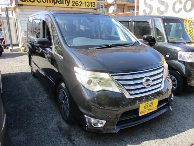 セレナ ハイウェイスターＧ　Ｓ－ＨＶアドバンスドセーフティ　大型８インチＳＤナビゲーション　左右両側電動パワースライドドア　スマートＫＥＹ　ナビＴＶバックモニターＢｌｕｅｔｏｏｔｈ純正フリップダウンモニターＬＥＤヘッドエマージェンシーブレーキＥＴＣ（3枚目）