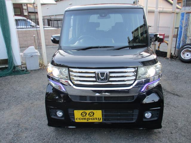 Ｎ－ＢＯＸカスタム Ｇ　ＳＳパッケージ　左右両側電動パワースライドドア　ＬＥＤ　社外ナビＴＶフルセグ　バックモニター　シティブレーキアクティブシステム　純正カスタムエアロキット　スマートＫＥＹ　ＥＴＣ　純正メッキグリル（3枚目）