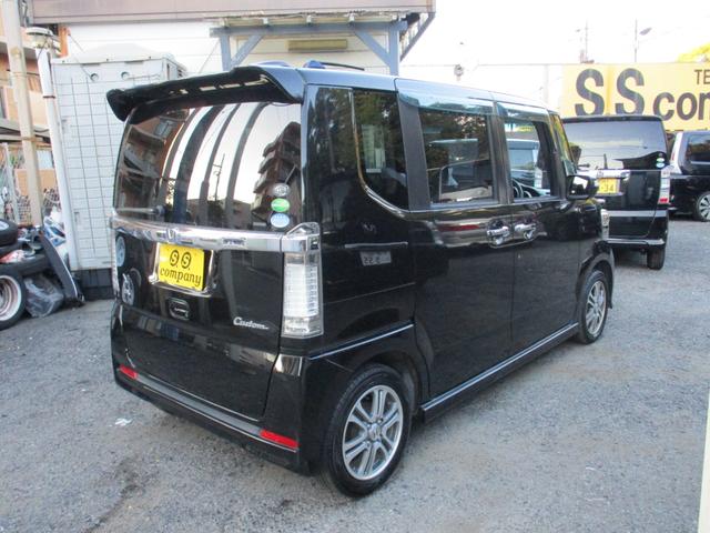 Ｎ－ＢＯＸカスタム Ｇ　ＳＳパッケージ　左右両側電動パワースライドドア　ＬＥＤ　社外ナビＴＶフルセグ　バックモニター　シティブレーキアクティブシステム　純正カスタムエアロキット　スマートＫＥＹ　ＥＴＣ　純正メッキグリル（5枚目）