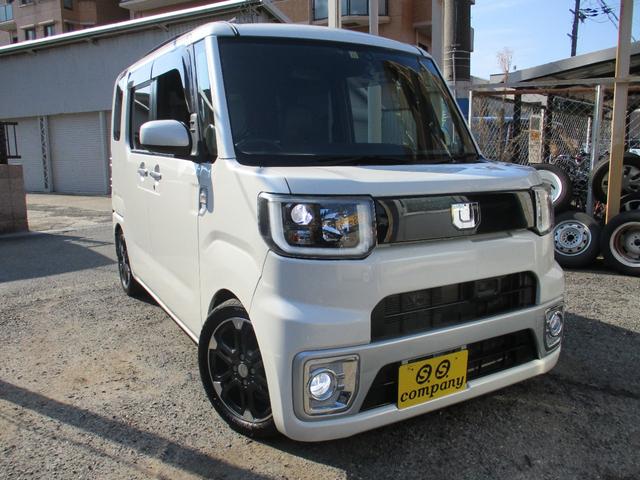 ウェイク ＧターボＳＡＩＩ　カスタム車両　上級グレードターボ車両　左右両側電動パワースライドドア　ＳＤナビＴＶフルセグＢｌｕｅｔｏｏｔｈ　バックモニタースマートアシスト　ＬＥＤヘッド　ＥＴＣ　社外足回り　マフラーＢＬＡＣＫレザー（2枚目）