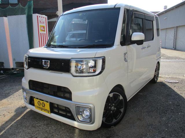 ウェイク ＧターボＳＡＩＩ　カスタム車両　上級グレードターボ車両　左右両側電動パワースライドドア　ＳＤナビＴＶフルセグＢｌｕｅｔｏｏｔｈ　バックモニタースマートアシスト　ＬＥＤヘッド　ＥＴＣ　社外足回り　マフラーＢＬＡＣＫレザー（3枚目）