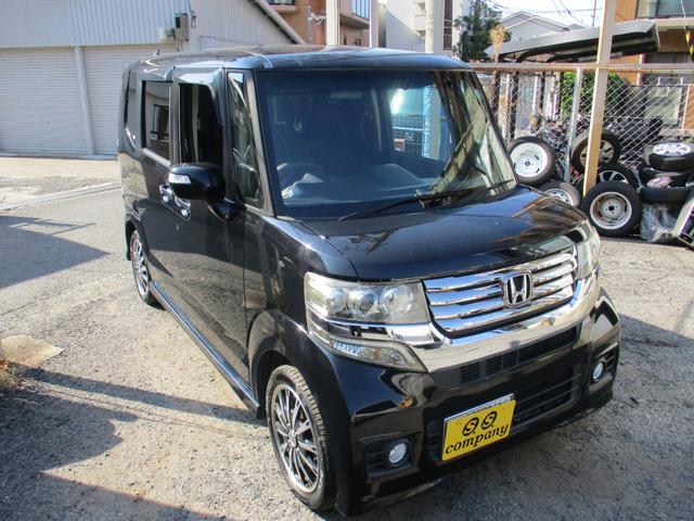 N-BOXカスタム G・ターボパッケージ 上級グレードターボ車両左右両側電動パワースライドドア ディスチャージヘッドライト ナビTVBluetooth バックモニターホンダスマートシステム エンジンスタータースマートKEY 整備記録簿(2枚目)