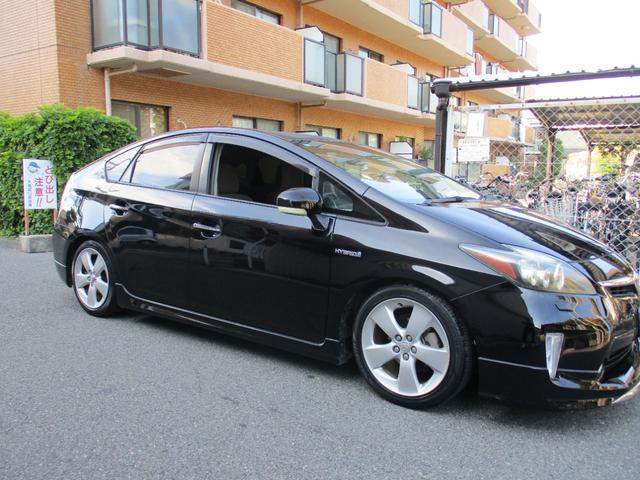 プリウス Ｓツーリングセレクション　後期モデリスタバージョン　カスタム車両モデリスタエアロ　後期Ｆバンパー＆リア＆テール　ツーリング専用アルミ　ローダウン済みＨＤＤ　ナビＴＶ　Ｂｌｕｅｔｏｏｔｈ　バックモニターメッキパーツ　コンビステア（12枚目）