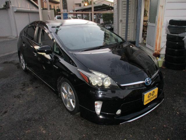 プリウス Ｓツーリングセレクション　後期モデリスタバージョン　カスタム車両モデリスタエアロ　後期Ｆバンパー＆リア＆テール　ツーリング専用アルミ　ローダウン済みＨＤＤ　ナビＴＶ　Ｂｌｕｅｔｏｏｔｈ　バックモニターメッキパーツ　コンビステア（14枚目）