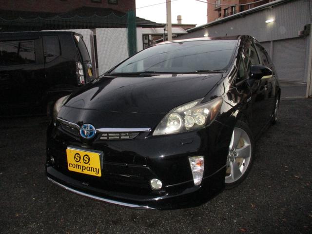 プリウス Ｓツーリングセレクション　後期モデリスタバージョン　カスタム車両モデリスタエアロ　後期Ｆバンパー＆リア＆テール　ツーリング専用アルミ　ローダウン済みＨＤＤ　ナビＴＶ　Ｂｌｕｅｔｏｏｔｈ　バックモニターメッキパーツ　コンビステア（24枚目）