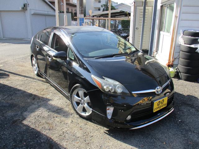 プリウス Ｓツーリングセレクション　後期モデリスタバージョン　カスタム車両モデリスタエアロ　後期Ｆバンパー＆リア＆テール　ツーリング専用アルミ　ローダウン済みＨＤＤ　ナビＴＶ　Ｂｌｕｅｔｏｏｔｈ　バックモニターメッキパーツ　コンビステア（60枚目）