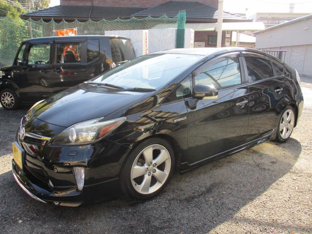 プリウス Ｓツーリングセレクション　後期モデリスタバージョン　カスタム車両モデリスタエアロ　後期Ｆバンパー＆リア＆テール　ツーリング専用アルミ　ローダウン済みＨＤＤ　ナビＴＶ　Ｂｌｕｅｔｏｏｔｈ　バックモニターメッキパーツ　コンビステア（73枚目）