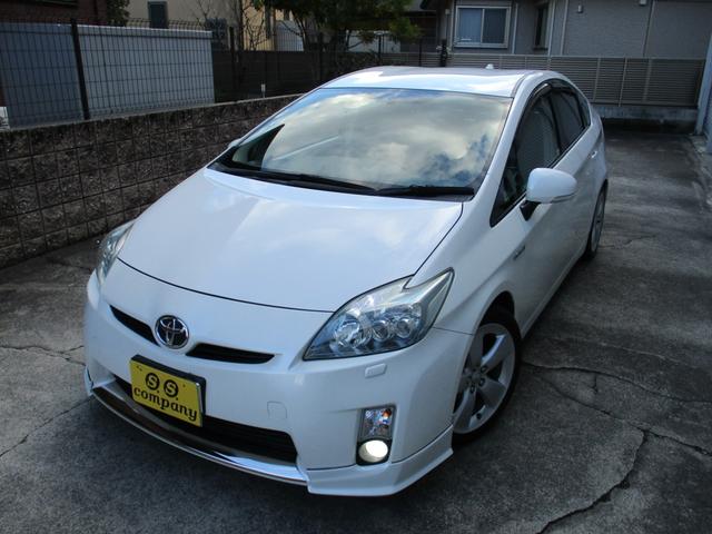 プリウス Gツーリングセレクション 上級グレードGツーリングセレクション カスタム車両 社外フルエアロ ローダウン スペーサーマフラーカッタ LED SDナビフルセグTVバックモニターBluetoothカーボンパーツ新車整備点検記録簿(40枚目)