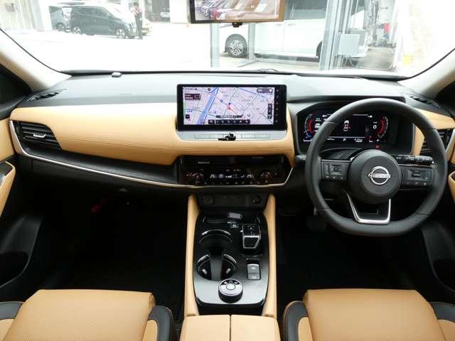 エクストレイル 1.5 G e-4ORCE 4WD プロパイロット・衝突軽減ブレーキ・ナッパ 本革S 試乗車 パークアシスト 禁煙 寒冷地仕様 LEDヘッドランプ ナビTV スマートキー レーダークルーズ LKA キーフリー ETC 4WD アルミホイール メモリーナビ 記録簿 バックカメラ(3枚目)