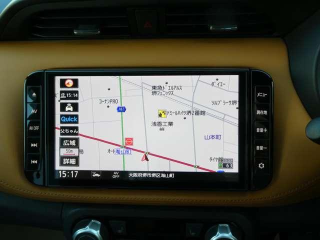 キックス １．２　Ｘ　ツートーン　インテリアエディション　プロパイロット　衝突被害軽減ブレーキ　セキュリティ　アラウンドモニター　ＬＥＤ　ワンオーナー　エアコン　ドラレコ　インテリジェントキー　記録簿　ＥＴＣ　フルセグＴＶ付ナビ　サイドエアバック　ＡＷ（4枚目）