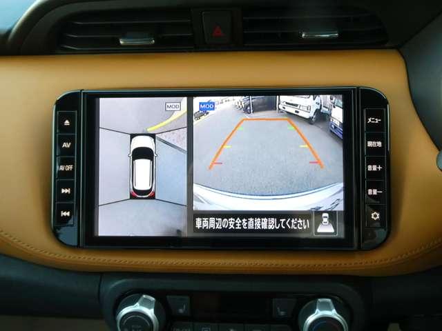 キックス １．２　Ｘ　ツートーン　インテリアエディション　プロパイロット　衝突被害軽減ブレーキ　セキュリティ　アラウンドモニター　ＬＥＤ　ワンオーナー　エアコン　ドラレコ　インテリジェントキー　記録簿　ＥＴＣ　フルセグＴＶ付ナビ　サイドエアバック　ＡＷ（5枚目）