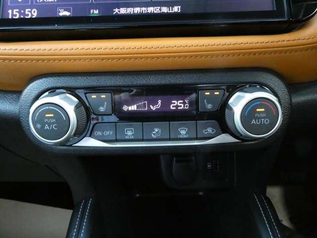 キックス １．２　Ｘ　ツートーン　インテリアエディション　プロパイロット　衝突被害軽減ブレーキ　アラウンドビューモニター　サイドエアバッグ　車線逸脱警報装置　ＬＥＤヘッドライト　フルセグＴＶナビ　シートヒーター　ドラレコ　アルミホイール　ＥＴＣ　盗難防止装置（9枚目）