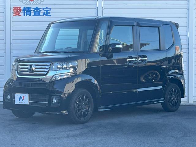 N-BOXカスタム G・Lパッケージ 純正ナビ バックカメラ ETC 電動スライドドア HIDヘッドライト オートエアコン ステアリングリモコン TV(14枚目)