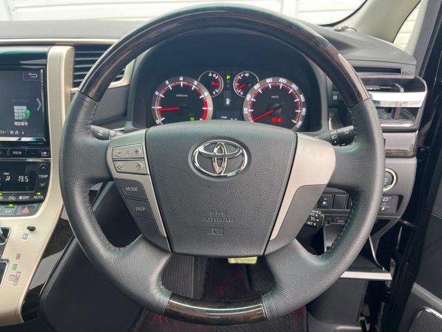 ヴェルファイア 2.4Z ゴールデンアイズII 禁煙車 ALPINEナビ サンルーフ 後席モニター エアロ 両側パワースライドドア バックカメラ ETC ドライブレコーダー モデリスタアルミホイル スマートキー(13枚目)