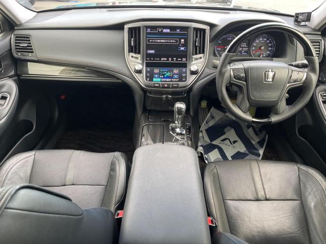 クラウンハイブリッド アスリートS 禁煙車 純正ナビ バックカメラ レザーパッケージ OP18インチホイル シートベンチレーション ETC ドライブレコーダー パワーシート クルーズコントロール スマートキー テイン車高調(2枚目)