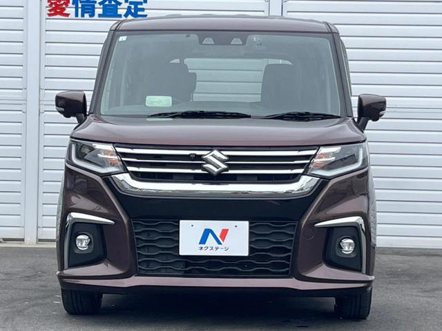 ソリオ ハイブリッドMZ 禁煙車 純正9インチナビ スズキセーフティ フリップダウン 全周囲カメラ 両側パワースライドドア ETC ドライブレコーダー シートヒーター ヘッドアップディスプレイ レーダークルーズ スマートキー(16枚目)