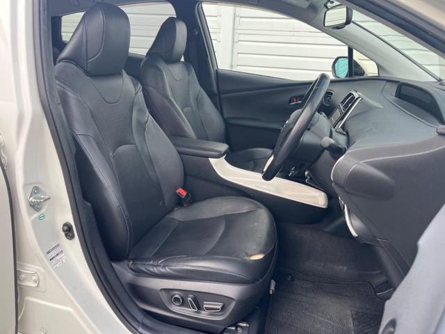 プリウス Aプレミアム ツーリングセレクション 9インチナビ BSM HUD ETC2.0 LEDヘッドライト レザーシート AC100V Rカメラ(26枚目)