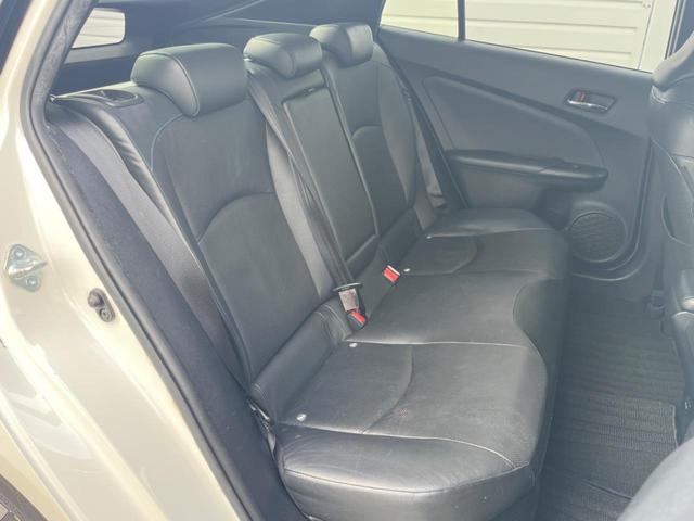 プリウス Aプレミアム ツーリングセレクション 9インチナビ BSM HUD ETC2.0 LEDヘッドライト レザーシート AC100V Rカメラ(28枚目)