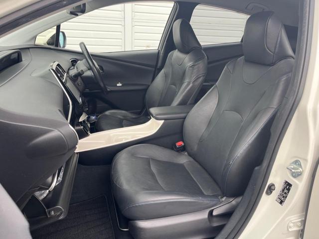 プリウス Aプレミアム ツーリングセレクション 9インチナビ BSM HUD ETC2.0 LEDヘッドライト レザーシート AC100V Rカメラ(35枚目)