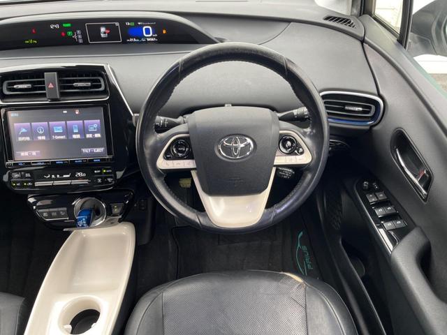 プリウス Aプレミアム ツーリングセレクション 9インチナビ BSM HUD ETC2.0 LEDヘッドライト レザーシート AC100V Rカメラ(58枚目)