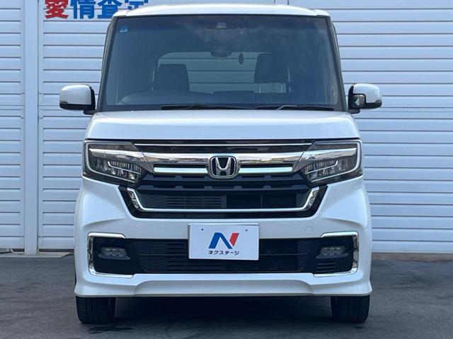 N-BOXカスタム Lターボ 禁煙車 純正9インチナビ ホンダセンシング 両側パワースライドドア レーダークルーズ ETC ドライブレコーダー ハーフレザーシート 革巻きステアリング スマートキー(16枚目)