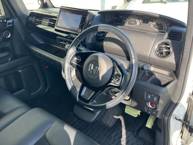 N-BOXカスタム Lターボ 禁煙車 純正9インチナビ ホンダセンシング 両側パワースライドドア レーダークルーズ ETC ドライブレコーダー ハーフレザーシート 革巻きステアリング スマートキー(31枚目)