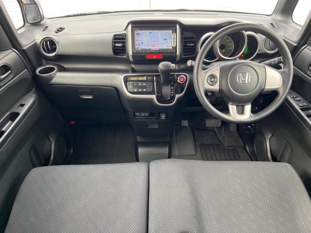 Ｎ－ＢＯＸ Ｇ　ＳＳパッケージ　禁煙車　純正ナビ　両側パワースライドドア　バックカメラ　ＥＴＣ　純正アルミホイール　スマートキー　ステアリングリモコン　ヘッドレベライザー　ＴＶ　Ｂｌｕｅｔｏｏｔｈ（2枚目）