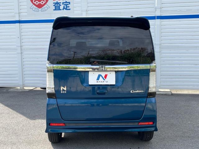 N-BOXカスタム G SSパッケージ 両側電動ドア 純正SDナビ バックカメラ スマートキー HIDヘッド ETC オートライト オートエアコン 純正14インチアルミ Bluetooth CD DVD再生 フルセグ(15枚目)