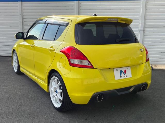 スイフトスポーツ ベースグレード 6MT車 車高調 バックカメラ スマートキー ドラレコ HIDヘッド ETC クルコン オートライト オートエアコン 17インチアルミ CD DVD再生(28枚目)