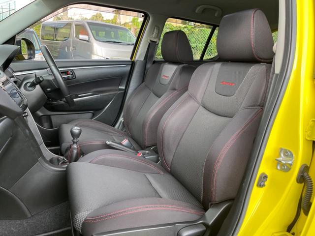 スイフトスポーツ ベースグレード 6MT車 車高調 バックカメラ スマートキー ドラレコ HIDヘッド ETC クルコン オートライト オートエアコン 17インチアルミ CD DVD再生(40枚目)