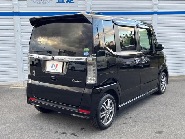 N-BOXカスタム G・Lパッケージ 電動スライドドア バックカメラ 純正アルミ ドラレコ スマートキー ビルトインETC オートエアコン Bluetooth CD DVD再生 フルセグ(17枚目)