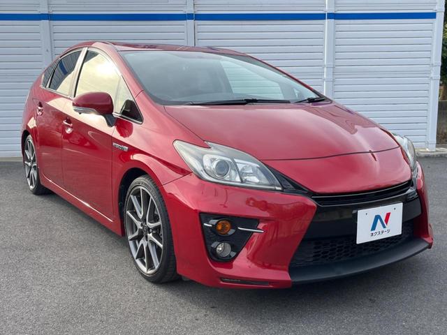 プリウス Sツーリングセレクション・G’s SDナビ バックカメラ スマートキー HIDヘッド ビルトインETC クルコン 純正18インチアルミ オートライト オートエアコン Bluetooth CD DVD再生 フルセグ HIDフォグ(16枚目)