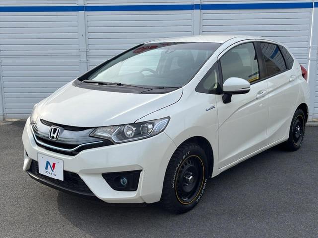 フィットハイブリッド Lパッケージ 純正SDナビ ハーフレザーシート ドラレコ スマートキー LEDヘッド ビルトインETC クルコン オートライト オートエアコン Bluetooth CD DVD再生 LEDフォグ(24枚目)