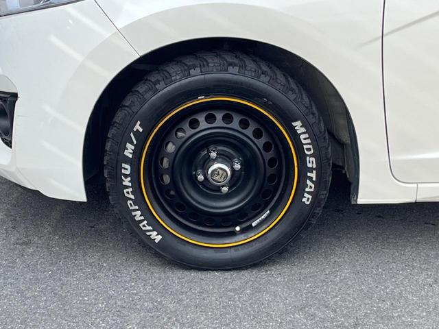 フィットハイブリッド Lパッケージ 純正SDナビ ハーフレザーシート ドラレコ スマートキー LEDヘッド ビルトインETC クルコン オートライト オートエアコン Bluetooth CD DVD再生 LEDフォグ(28枚目)