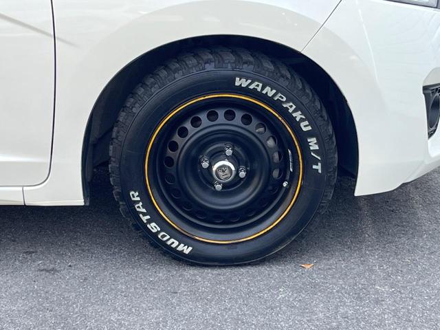 フィットハイブリッド Lパッケージ 純正SDナビ ハーフレザーシート ドラレコ スマートキー LEDヘッド ビルトインETC クルコン オートライト オートエアコン Bluetooth CD DVD再生 LEDフォグ(29枚目)