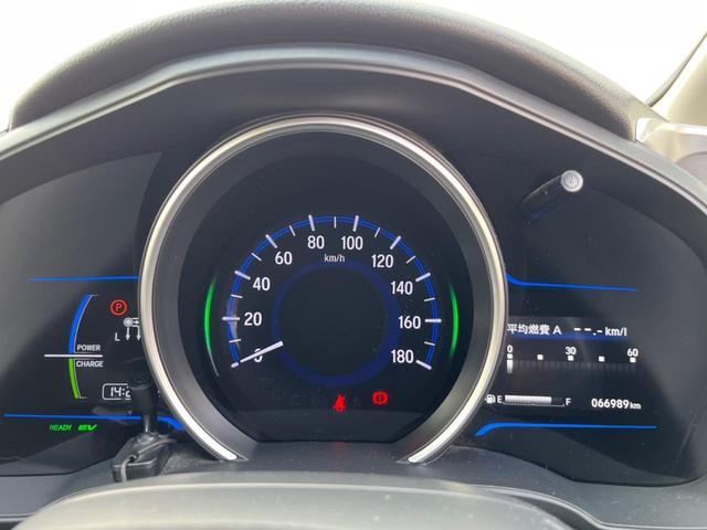 フィットハイブリッド Lパッケージ 純正SDナビ ハーフレザーシート ドラレコ スマートキー LEDヘッド ビルトインETC クルコン オートライト オートエアコン Bluetooth CD DVD再生 LEDフォグ(52枚目)